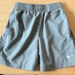 Nike Boy’s Gray/White Athletic Shorts with Side Pockets Size S